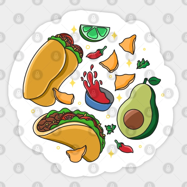 Mexican Food Sticker by Kimprut